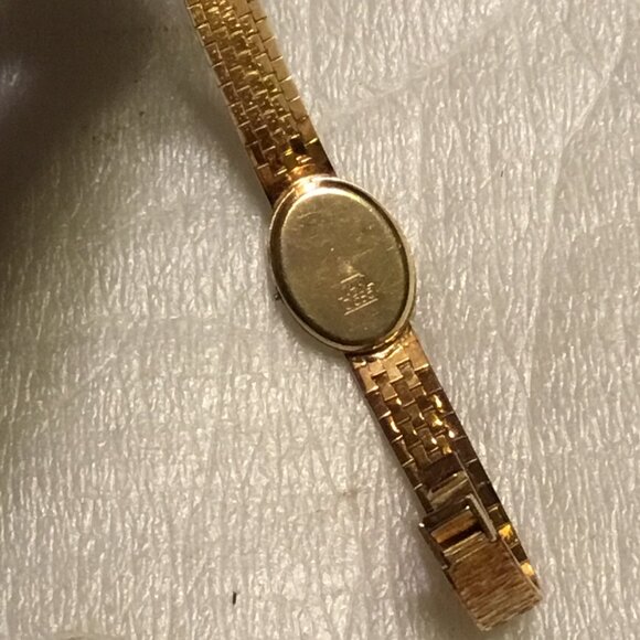 Gorgeous & vintage Verano 14k gold ladies' Italian wristwatch with 14K gold band - Picture 11 of 16